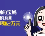 可复制的宝妈副业赚钱课:左手赚这在右手带娃,每月多赚2万元-苏柒资源库
