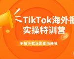 TikTok海外掘金实操特训营:手把手教运营变现赚钱-苏柒资源库