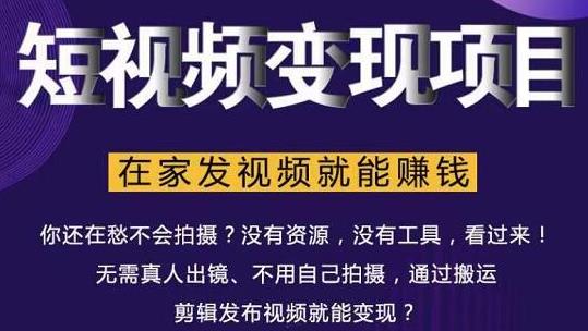 在家也能操作的短视频赚钱项目，无需真人，不用拍摄，纯搬运月入2到5万-苏柒资源库
