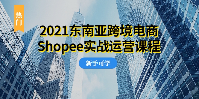 2021东南亚跨境电商Shopee实战运营课程,0基础、0经验、0投资的副业项目-苏柒资源库