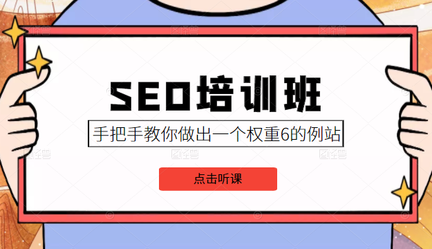 SEO培训班课程，手把手教你做出一个权重6的例站，价值8000元-苏柒资源库