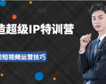 超级IP特训营：表演表达、高效输出优质短视频运营技巧，价值999元-苏柒资源库