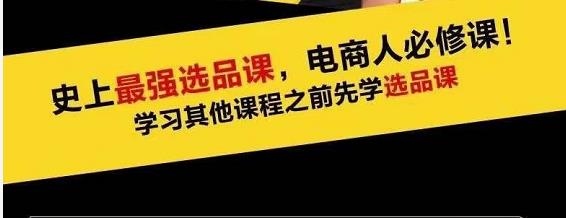 蓝海高利润选品课：你只要能选好一个品，就意味着一年轻松几百万的利润-苏柒资源库