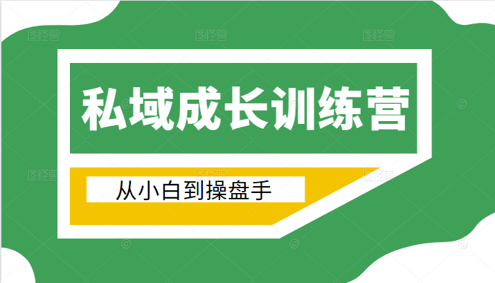 电商私域成长训练营，从小白到操盘手（价值999元）-苏柒资源库
