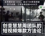 创壹慧慧周短视频爆款方法论,让你快速入门、少走弯路、节省试错成本-苏柒资源库