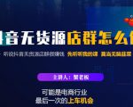 蟹老板·抖音无货源店群怎么做,吊打市面一大片《抖音无货源店群》的课程-苏柒资源库