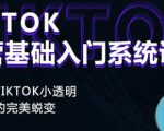 Tiktok实操进阶课程,体验从tiktok小透明到大佬的完美蜕变-苏柒资源库