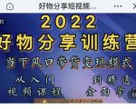 萌飞好物·2022抖音好物分享训练营,当下风口带货变现模式,从入门到精通-苏柒资源库