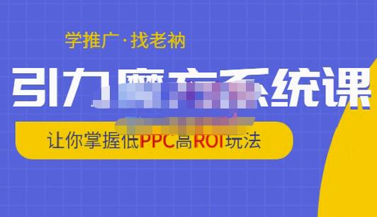 老衲·引力魔方系统课，让你掌握低PPC高ROI玩法，价值299元-苏柒资源库