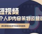 抖音短视频个人ip内容策划实操课,真正做到普通人也能实行落地-苏柒资源库