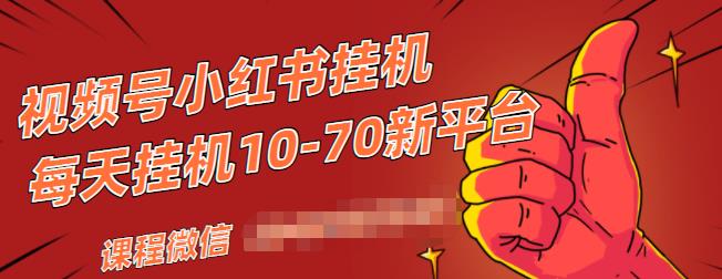 视频号小红书抖音挂机项目，小白无脑操作，按照要求来，单号每天几十米-苏柒资源库