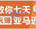 晟尧跨境·教你七天玩赚亚马逊,教你轻松玩赚亚马逊,适合小白学习-苏柒资源库