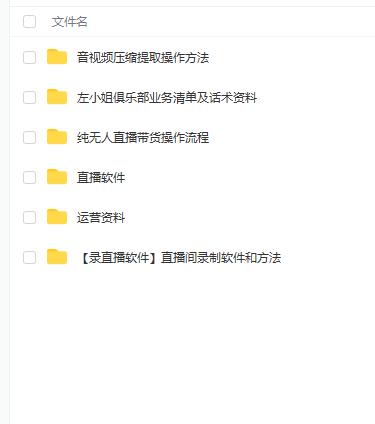 左小姐-直播带货俱乐部十三行、无人直播，全套教程附：工具、文档、话术资料-苏柒资源库