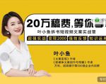 叶小鱼21天短视频文案拆书营,学完轻松搞定各类书单短视频文案-苏柒资源库