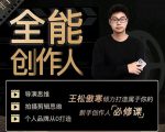 王松傲寒·全能创作人思维课,帮你打造创作人IP,全面提升导演思维-苏柒资源库