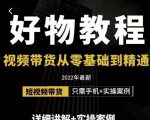 小猛好物分享专业实操课,短视频带货从零基础到精通,详细讲解+实操案-苏柒资源库