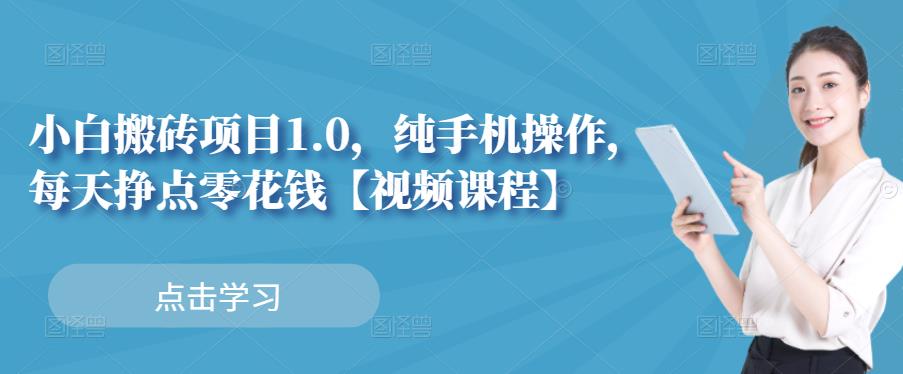 小白搬砖项目1.0，纯手机操作，每天兼职挣点零花钱-苏柒资源库