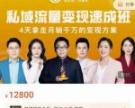 桔子会·私域流量变现速成班,4天拿走月销千万的变现方案 价值12800元-苏柒资源库