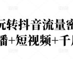 2022玩转抖音流量密码,(直播+短视频+千川)-苏柒资源库