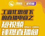 尼克派·工业化思维下的直播电商之短视频锤爆直播间，听话照做执行爆单-苏柒资源库