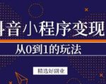 商梦网校-抖音小程序一个能日入300+的副业项目,变现、起号、素材、剪辑-苏柒资源库