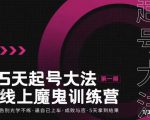 大播·五天起号魔鬼训练营，告别光学不练，逼自己上车，成败与否，5天拿到结果-苏柒资源库