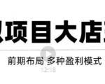 虚拟项目月入几万大店玩法分享，多店操作利润倍增（快速起店盈利）-苏柒资源库