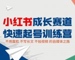 小红书成长赛道快速起号训练营，不露脸不写长文不拍视频，0粉丝冷启动变现之路-苏柒资源库