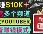 同时运作多个Youtube频道,不露脸,不录音,轻松制作热门节目,月入过万美元-苏柒资源库