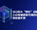 SEO四大“神补”训练营,小白快速获取可观的谷歌流量,轻松做外贸-苏柒资源库