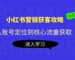 小红书营销获客攻略:从账号定位到核心流量获取,爆款笔记打造-苏柒资源库