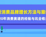新消费品牌增长方法与案例精华课：20年消费赛道的经验与坑全收录-苏柒资源库