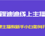 暴躁迪迪线上主播课,金牌主播教新手小白如何开播-苏柒资源库