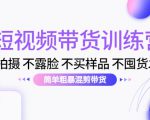 短视频带货训练营:不拍摄 不露脸 不买样品 不囤货发货 简单粗暴混剪带货(第三期)-苏柒资源库