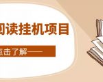 全自动阅读挂机项目,号称单窗10r,全套脚本+教程,小白上手简单-苏柒资源库