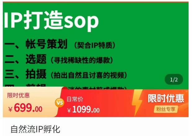 瑶瑶·自然流IP孵化，系统掌握IP孵化全流程，也能学到选题，剪辑，账号运营经验-苏柒资源库