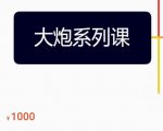 大炮拼多多运营系列课,各类玩法合集,拼多多运营玩法实操-苏柒资源库