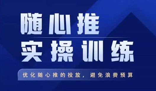 飞哥·随心推实操训练，优化随心推投放，避免浪费预算-苏柒资源库