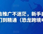 亚马逊广告推广不迷茫,新手卖家产品运营入门到精通(恐龙跨境电商)-苏柒资源库
