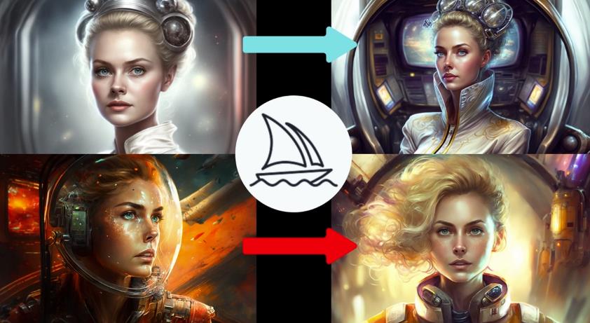 Midjourney V4实现连续性的人物创作：漫画，故事，动画操作教程参数设置-苏柒资源库