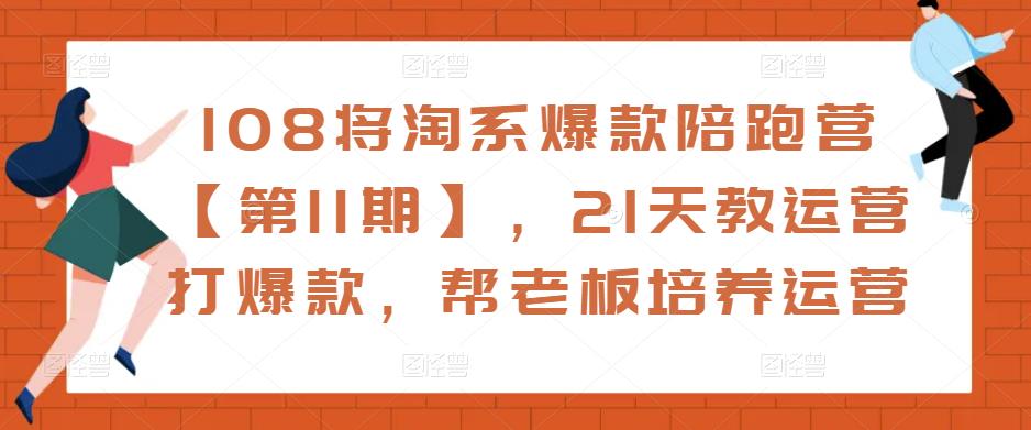 108将淘系爆款陪跑营【第11期】，21天教运营打爆款，帮老板培养运营-苏柒资源库