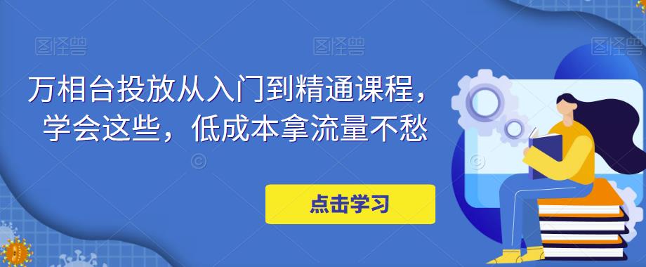 万相台投放从入门到精通课程，学会这些，低成本拿流量不愁-苏柒资源库