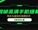 同城高清手机绿幕，直播间现实与虚拟的混搭技术，老板商家必看！-苏柒资源库