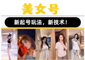 2023抖音快手短视频美女号课程制作玩法教程，美女号搬运新起号玩法，新技术（素材+教程）-苏柒资源库