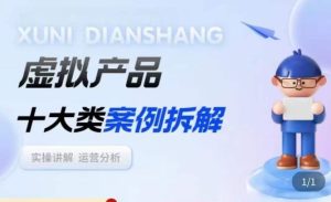 虚拟产品项目拆解课，十大类案例拆解分析运营玩法-苏柒资源库