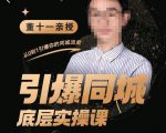 董十一·引爆同城底层实操课,短视频+模板+直播+矩阵+投放,一套可复制的同城短视频打法-苏柒资源库