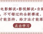 吕哥·电影解说+影视解说+自媒体IP创业,不可错过的全新赛道,给信心才能坚持,给方法才能落地-苏柒资源库