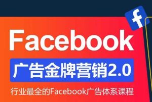 Facebook广告营销体系化教程,Facebook广告金牌营销2.0,行业最全的Facebook广告体系课程-苏柒资源库