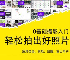 0基础摄影入门,轻松拍出好照片(适用佳能、索尼、尼康、富士用户)-苏柒资源库