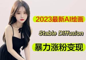 2023最新AI绘画Stable Diffusion,原创不用愁日赚1000+【软件+教程】-苏柒资源库
